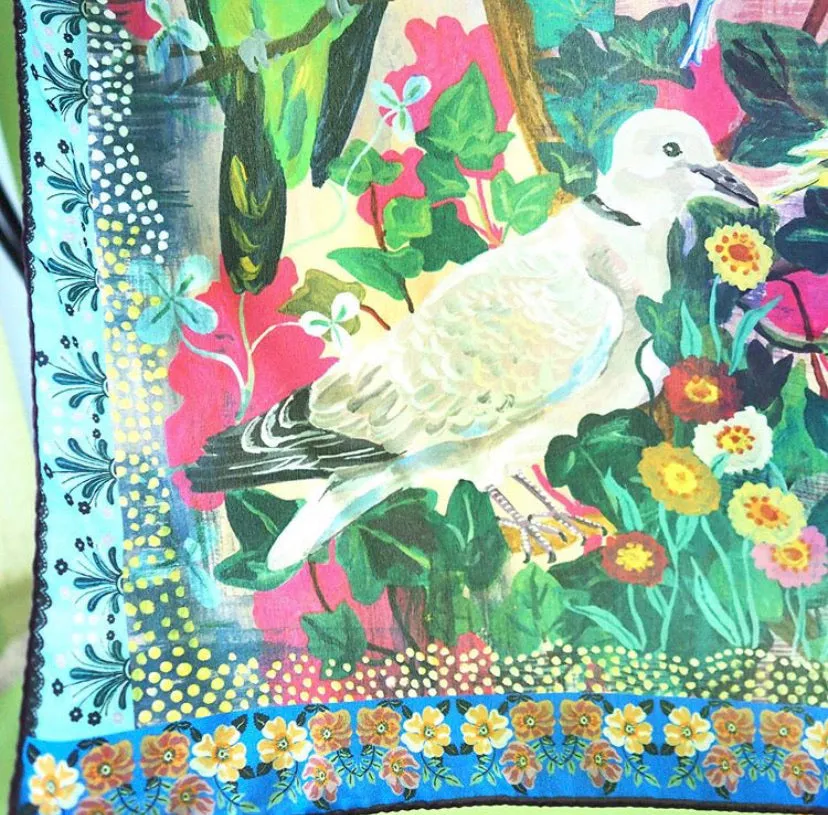 NL - Silk Scarf Birds