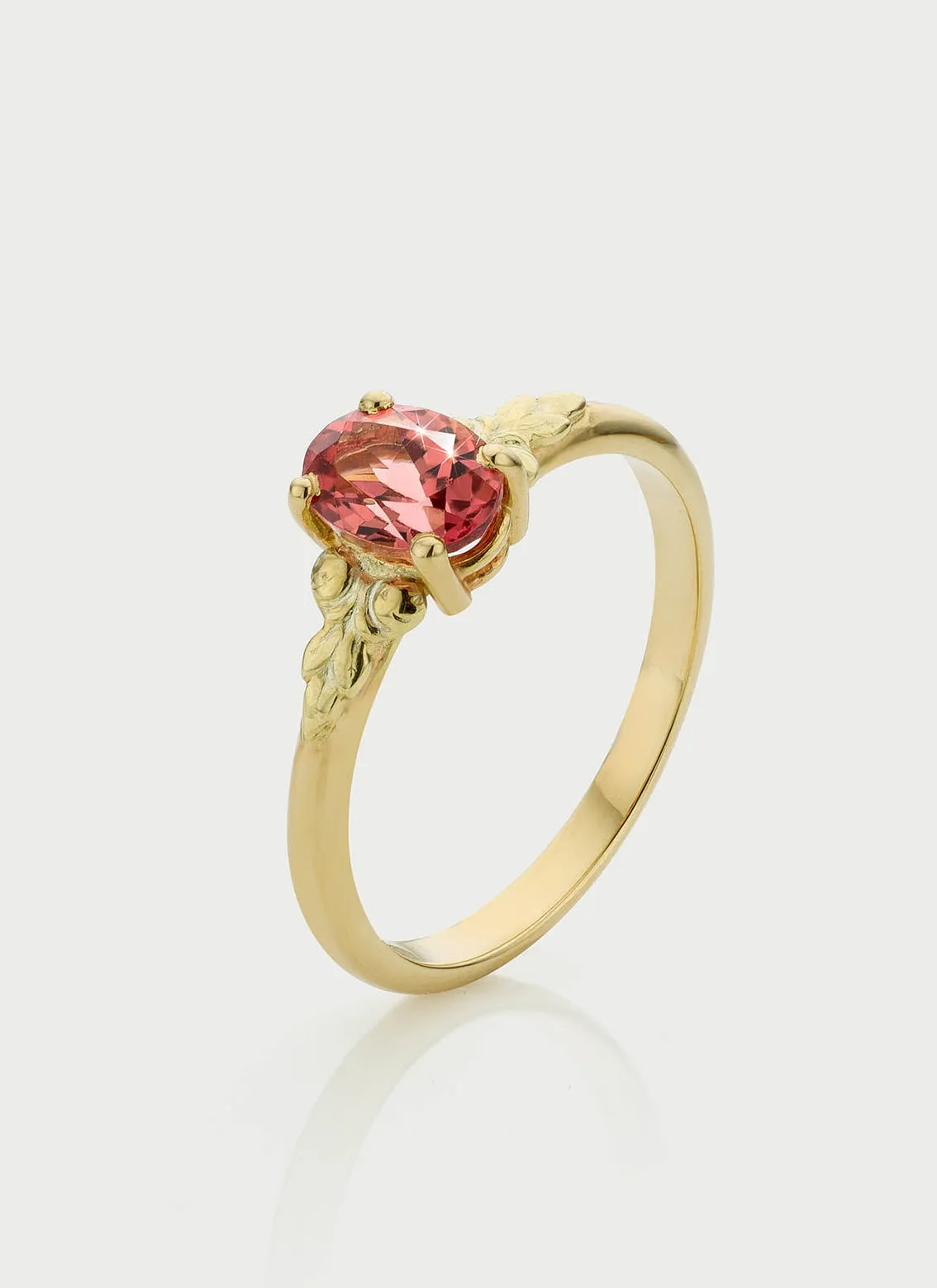 Pippa tourmaline medium ring 14k gold