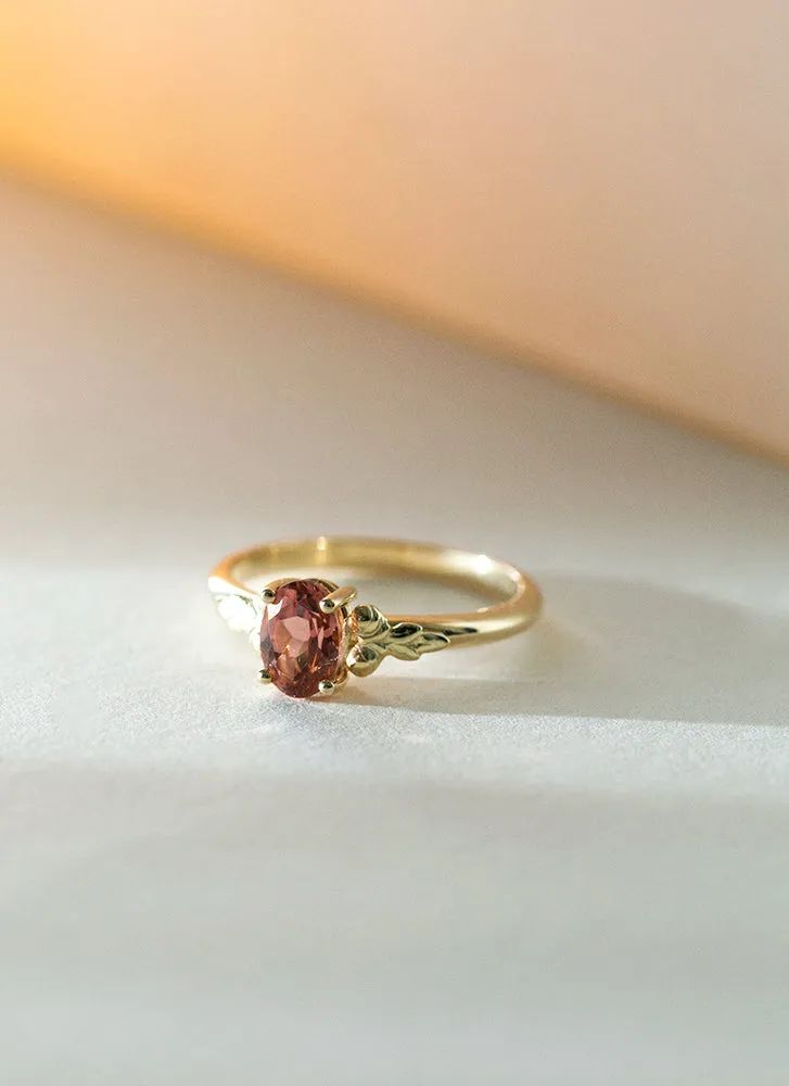 Pippa tourmaline medium ring 14k gold