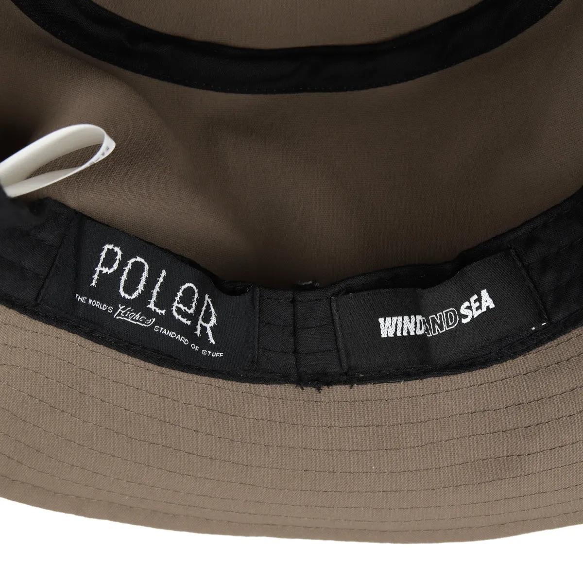 POLeR x WDS FIELD BUCKET HAT / SEA_BROWN