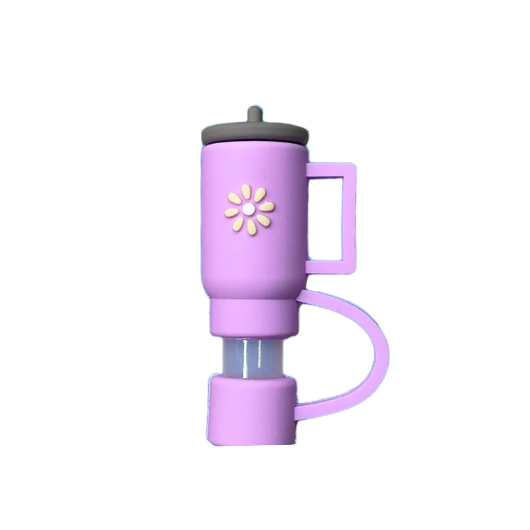 Purple Tumbler Straw Topper