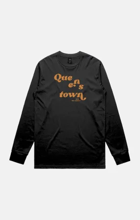 Queenstown Classic Long Sleeve Tee - Unisex BLACK