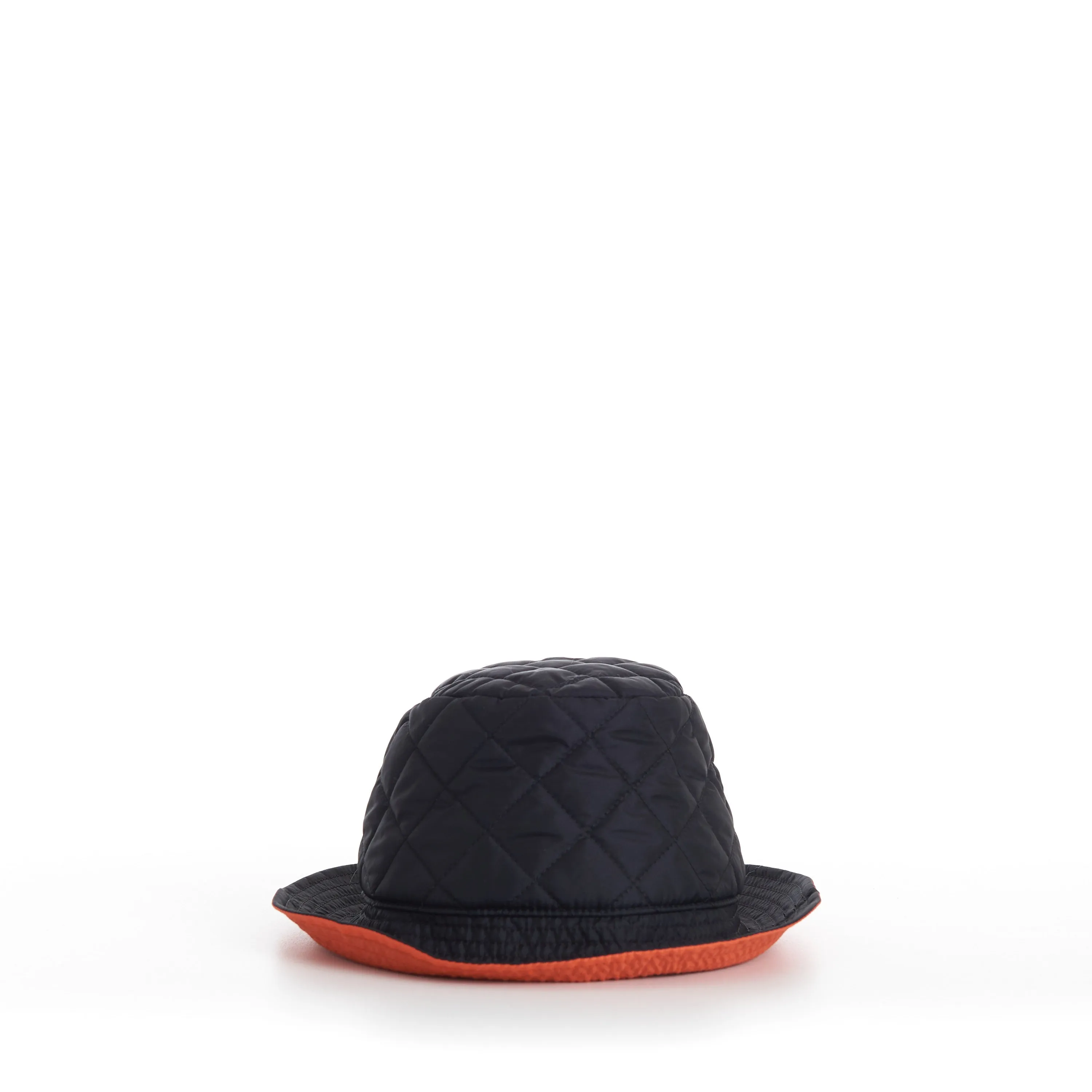 Quilted Bucket Hat With Celine Embroidery In Lightweight Nylon