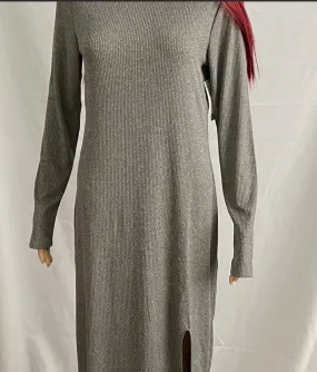 Rib Knit Long Sleeve Dress