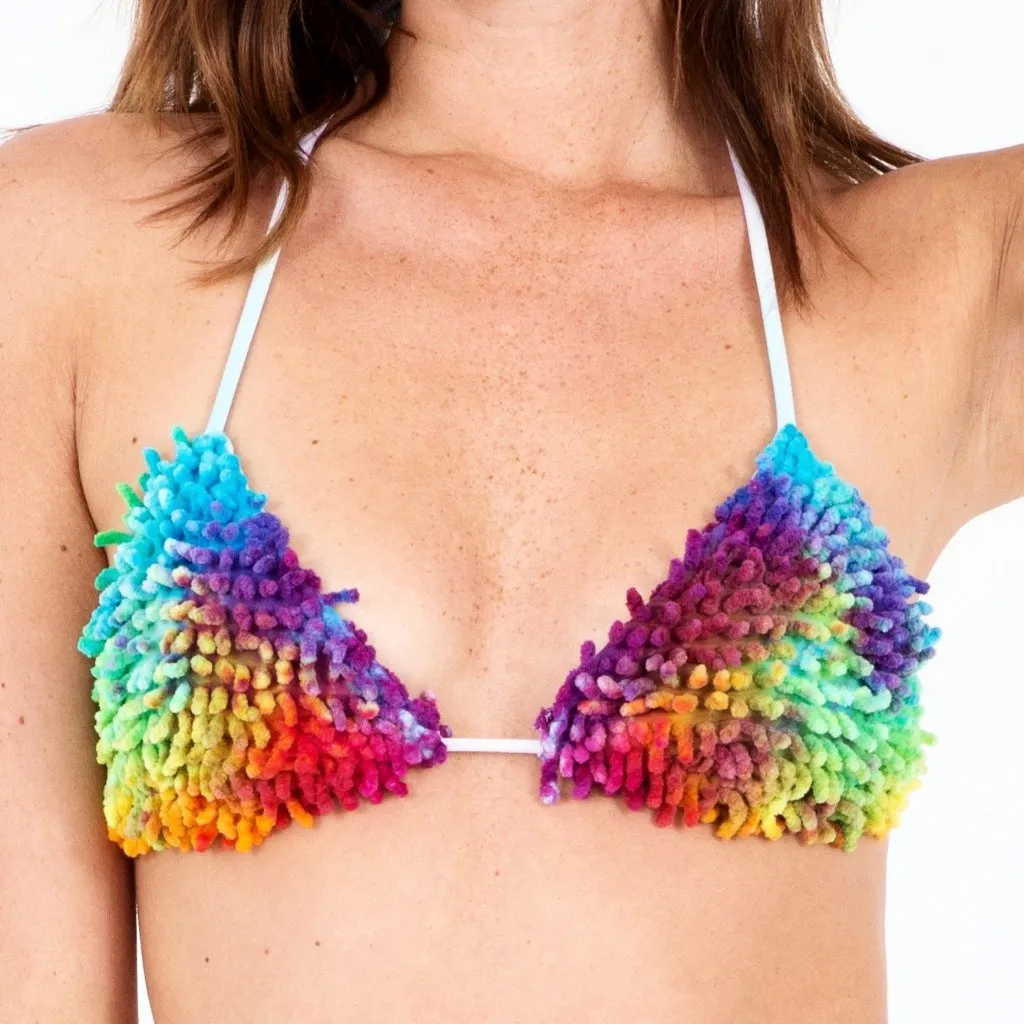 SHAGKini Top- Rainbow Tie Dye