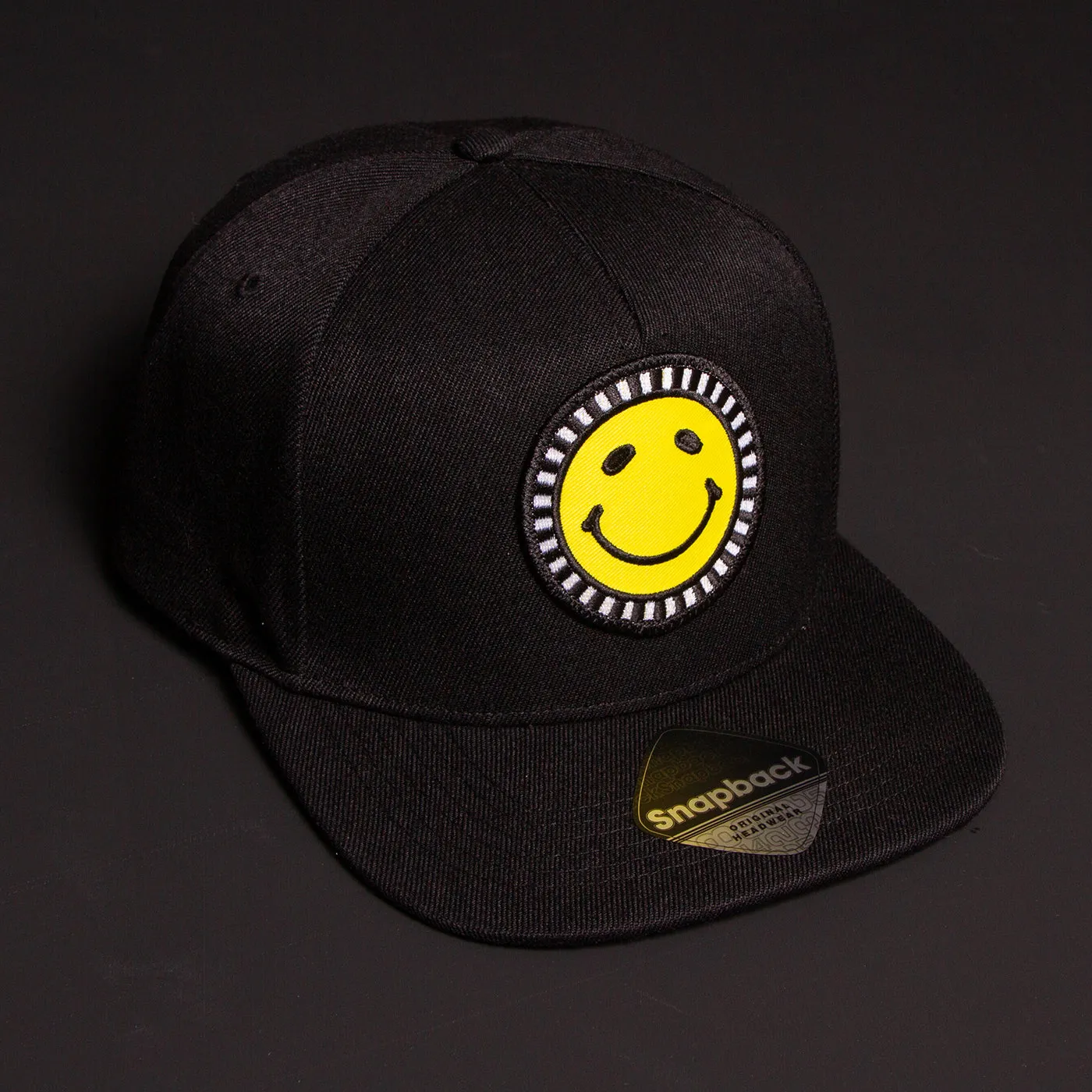 Smiley - Snapback - Black