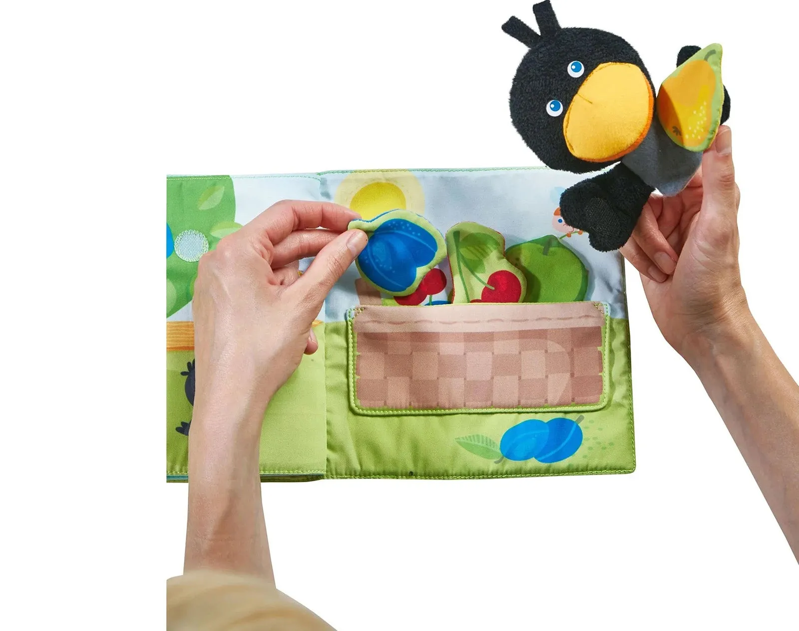 Soft Orchard Book with Finger Puppet