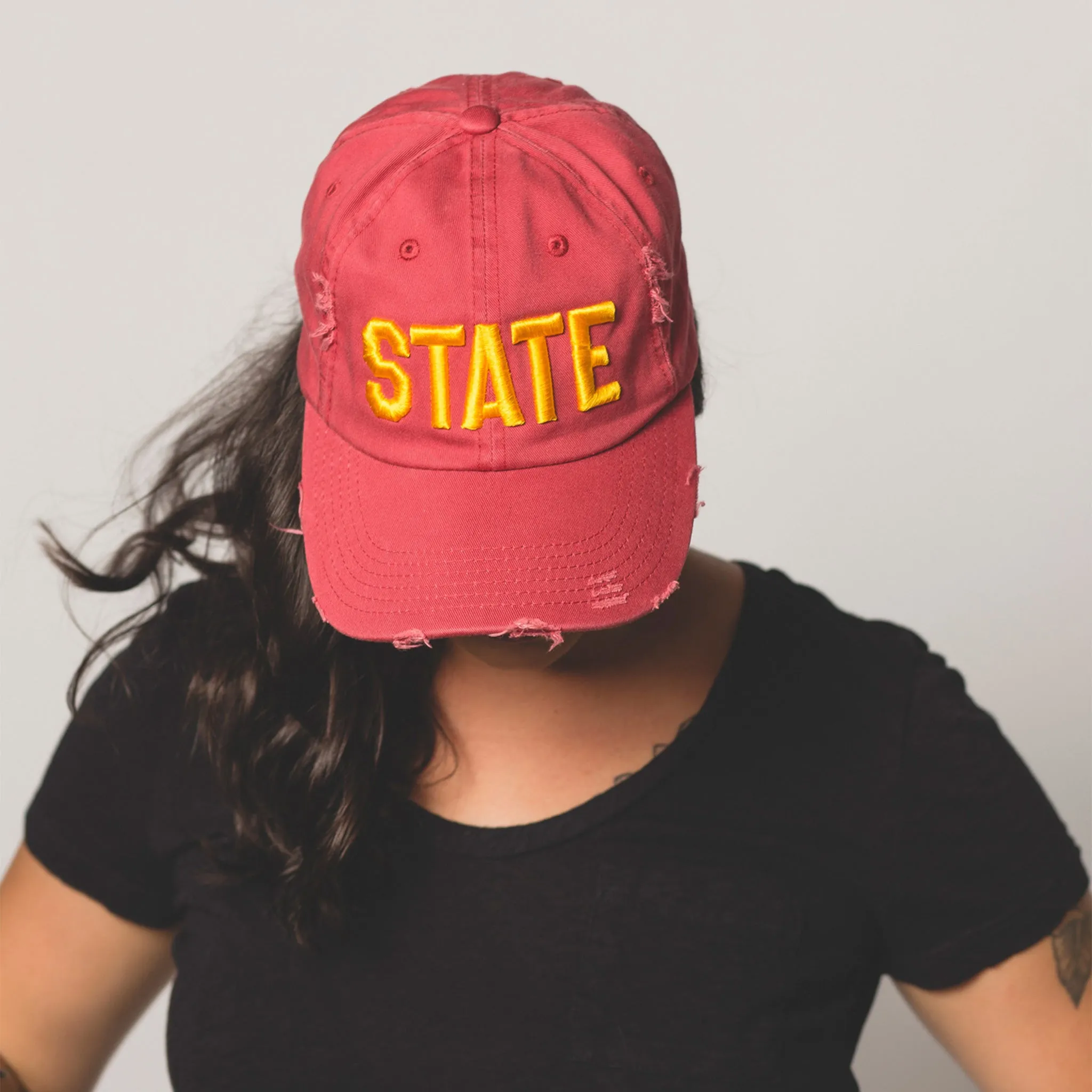 STATE Distressed Baseball Hat