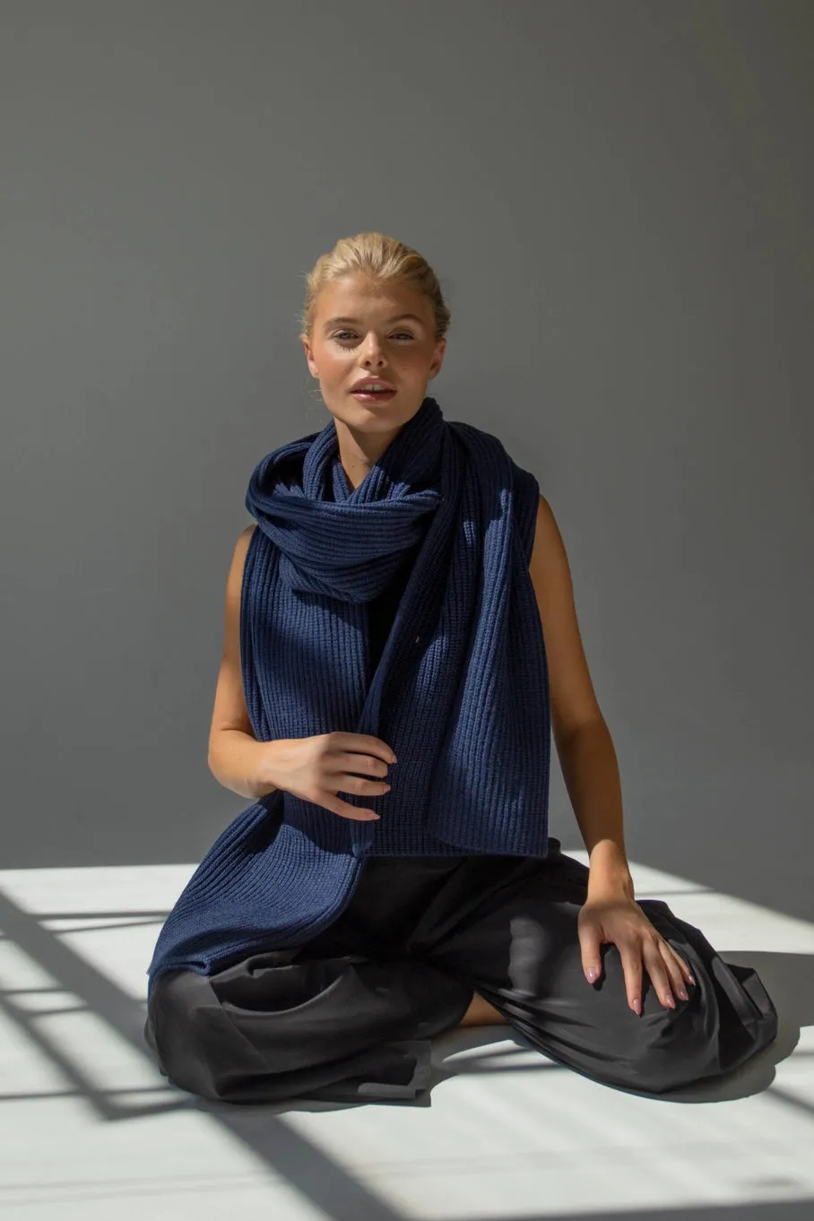 The Recycled Bottle Scarf Tokyo Navy by Arctic Fox