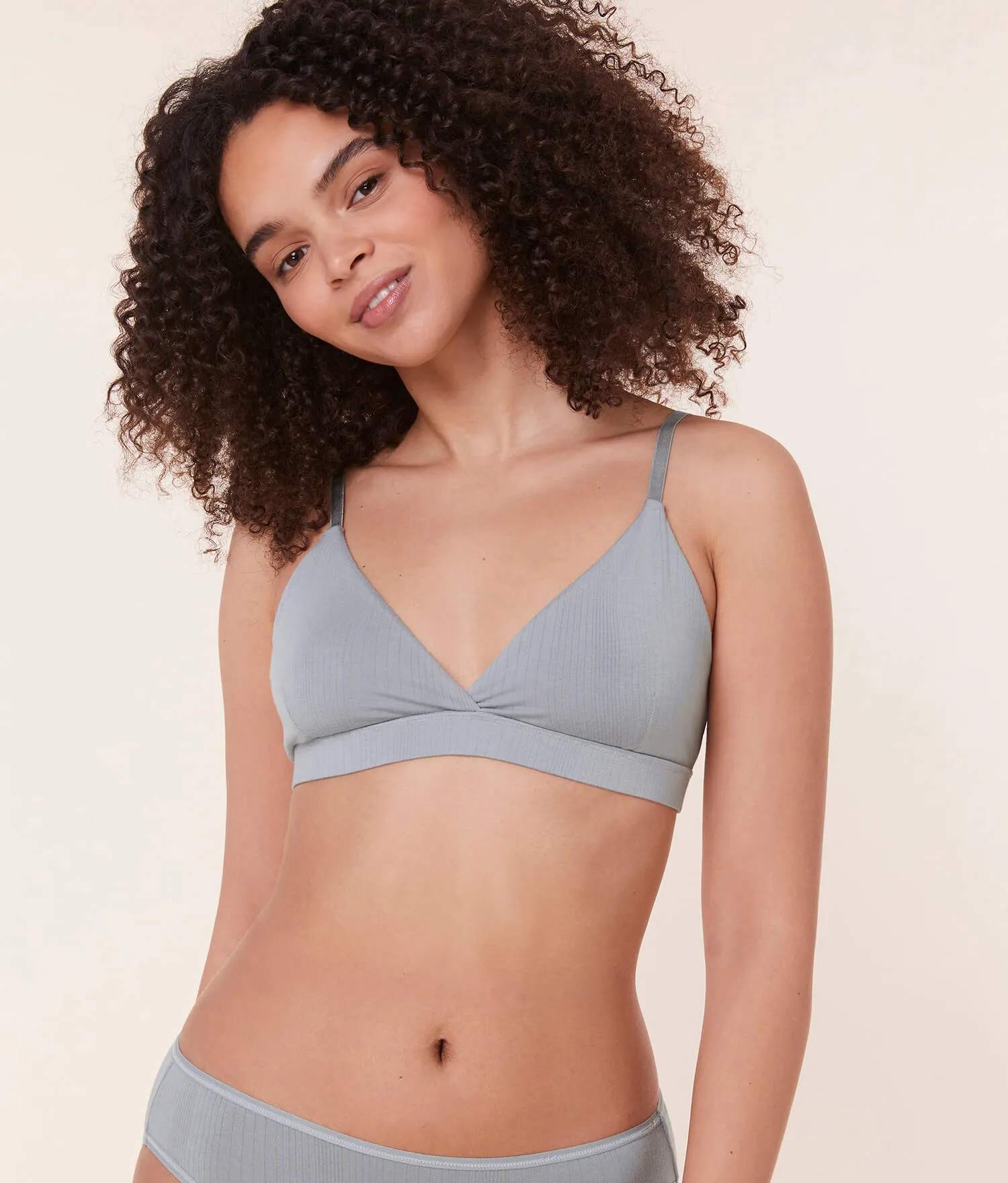 The Triangle Bralette - Cloud - Stardust