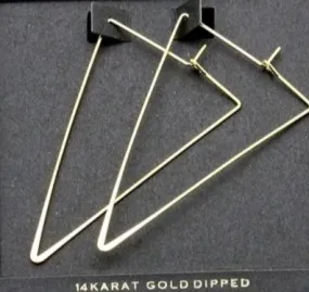 Triangle Earrings-Gold