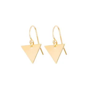 Triangle Earrings in Gold