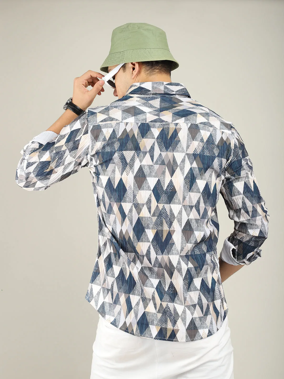 Triangle Trio Beige Shirt