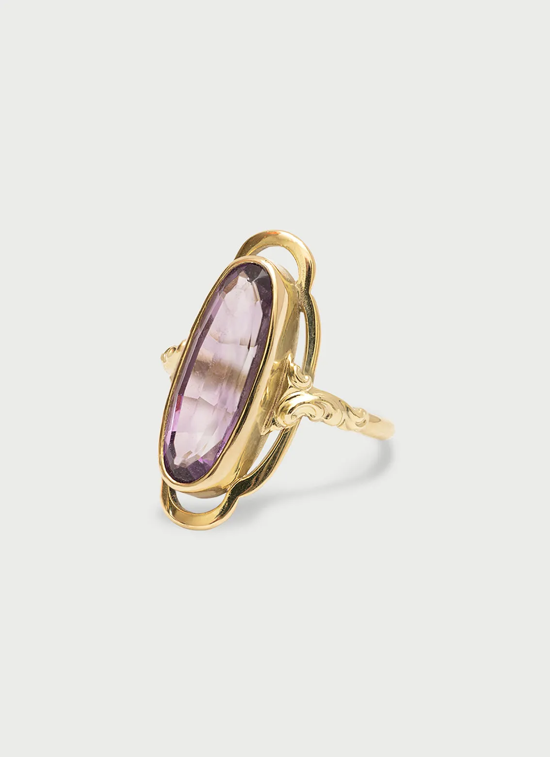 Trixie amethyst ring 14k gold