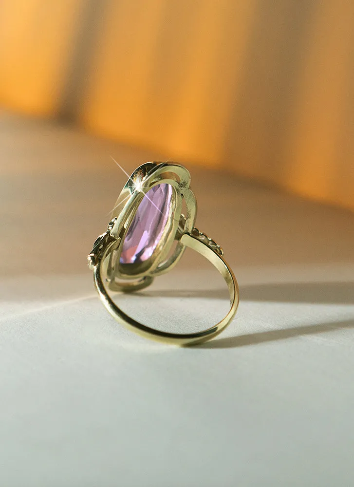 Trixie amethyst ring 14k gold