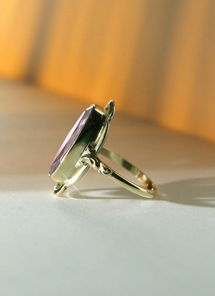 Trixie amethyst ring 14k gold