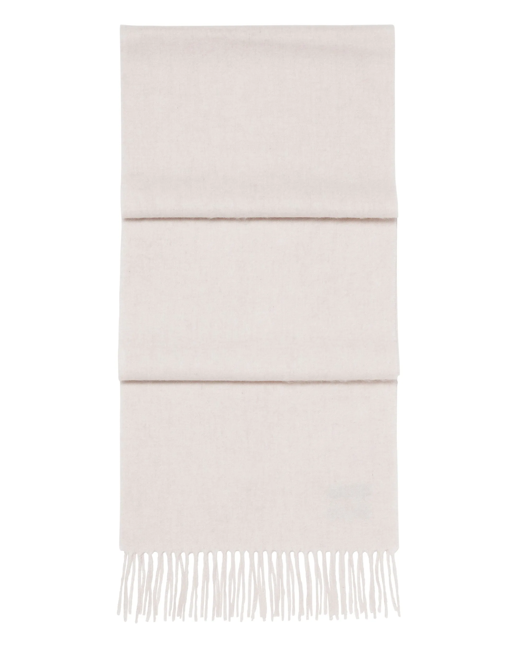 Unisex Woven Cashmere Scarf Frost White