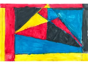 Untitled (Triangles), Watercolor